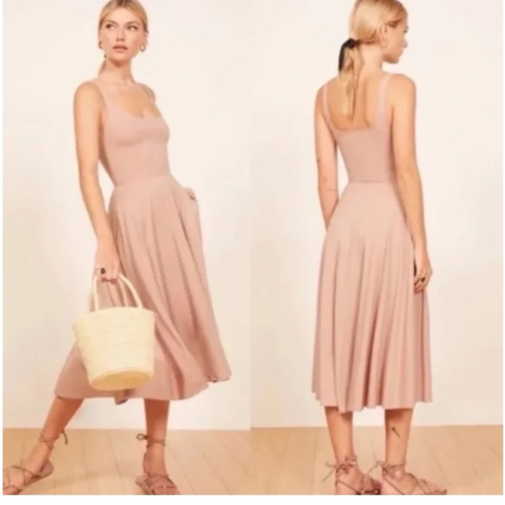 Reformation Blush Midi Dress - Rou Knit Dress